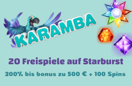 karamba DE 20 free spins starburst