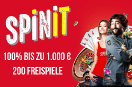 spinit DE 1000 euro bonus + 200 spins
