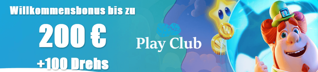 play club DE 200 euro bonus und 100 free spins
