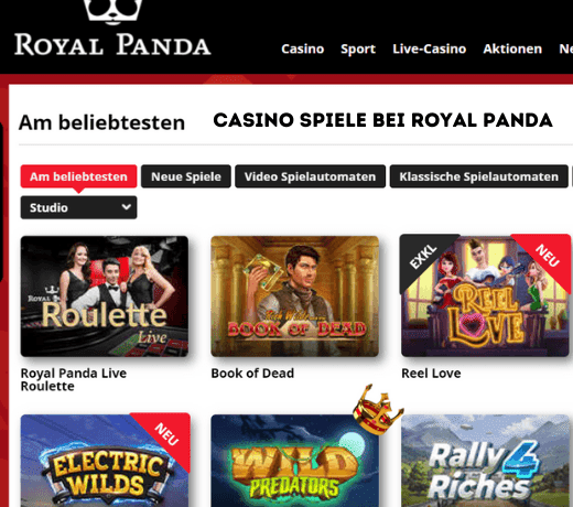 Royal Panda DE Spiele