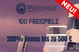 spintropolis 200% bonus und 100 free spins