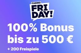 casino friday 500 € bonus + 200 Spins