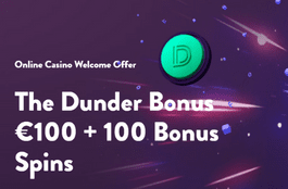 dunder 100 euro bonus plus 100 spins