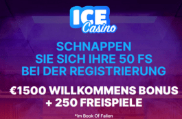 Ice Casino 50 Freispiele ohne Einzahlung