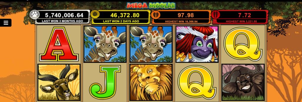 Mega Moolah Grafik und Sound