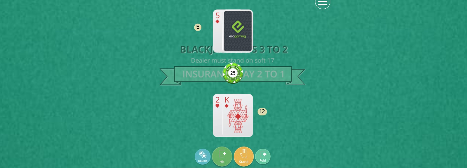 online blackjack bei esa gaming